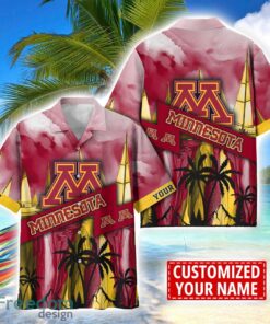 Minnesota Golden Gophers Hawaii Shirt Custom Name Sports Team Beach Shirt