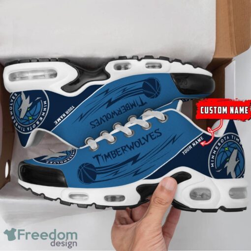 Minnesota Timberwolves NBA Air Cushion Sports Shoes Custom Name TN Sneakers For Fans Product Photo 2