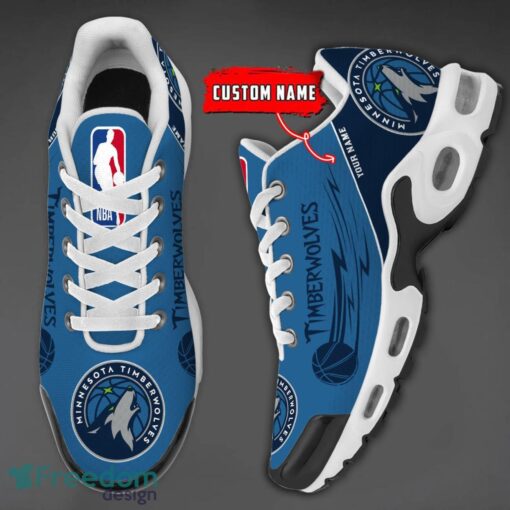 Minnesota Timberwolves NBA Air Cushion Sports Shoes Custom Name TN Sneakers For Fans Product Photo 3