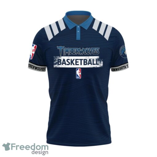 Minnesota Timberwolves Style NBA Basketball Team 3D Polo Shirt Product Photo 2