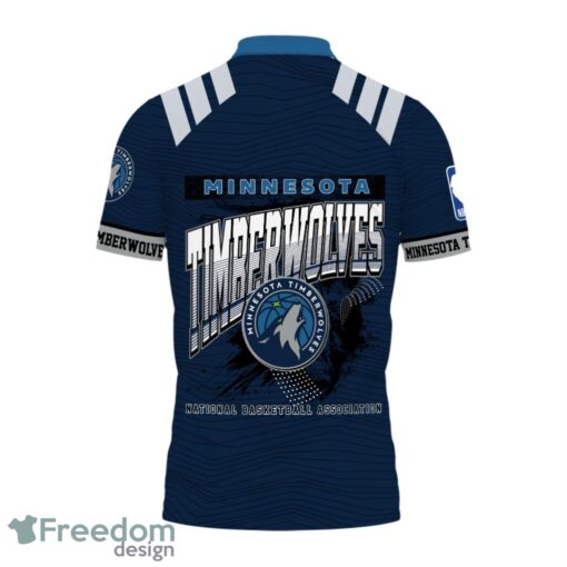 Minnesota Timberwolves Style NBA Basketball Team 3D Polo Shirt Product Photo 3