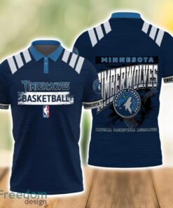 Minnesota Timberwolves Style NBA Basketball Team 3D Polo Shirt