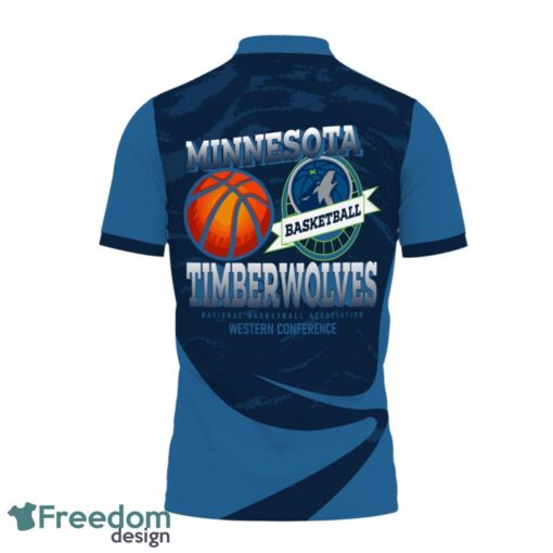 Minnesota Timberwolves Style NBA Basketball Team 3D Polo Shirt Sport Fans Gift Product Photo 3