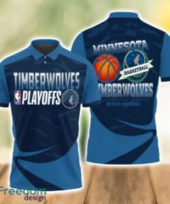 Minnesota Timberwolves Style NBA Basketball Team 3D Polo Shirt Sport Fans Gift