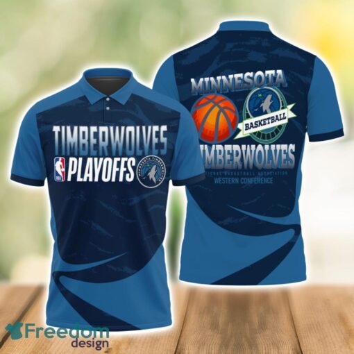 Minnesota Timberwolves Style NBA Basketball Team 3D Polo Shirt Sport Fans Gift Product Photo 1