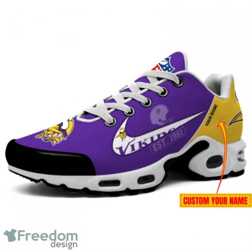 Minnesota Vikings Est.1961 Custom Name Air Cushion Sneakers For Men And Women Product Photo 3