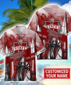 Mississippi State Bulldogs Hawaii Shirt Custom Name Sports Team Beach Shirt