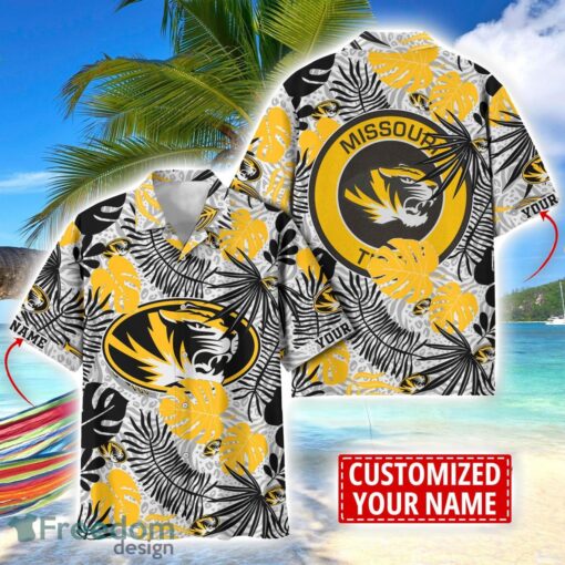 Missouri Tigers Aloha Hawaiian Shirt Custom Name Summer Gift Holiday Team Shirt Product Photo 1