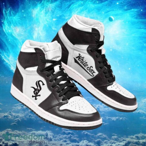 MLB Chicago White Sox Black Custom Air Jordan Hightop Shoes Product Photo 1