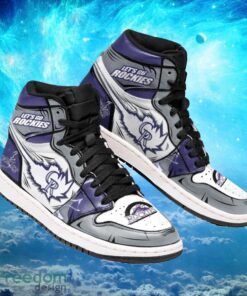 MLB Colorado Rockies Custom Classic Air Jordan Hightop Shoes