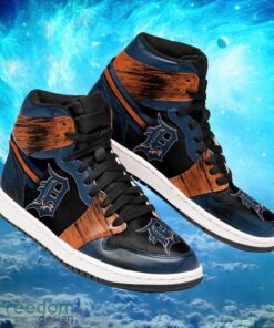 MLB Detroit Tigers Custom Classic Air Jordan Hightop Shoes