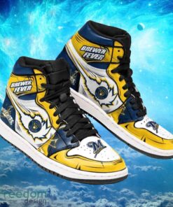 MLB Milwaukee Brewers Custom Classic Air Jordan Hightop Shoes