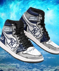 MLB New York Yankees Custom Iconic Air Jordan Hightop Shoes