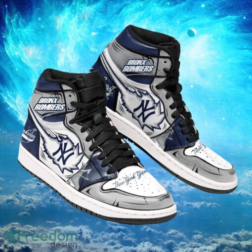 MLB New York Yankees Custom Iconic Air Jordan Hightop Shoes Product Photo 1