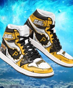 MLB Pittsburgh Pirates Custom Iconic Air Jordan Hightop Shoes