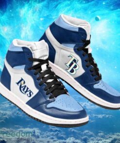 MLB Tampa Bay Rays Custom Iconic Air Jordan Hightop Shoes