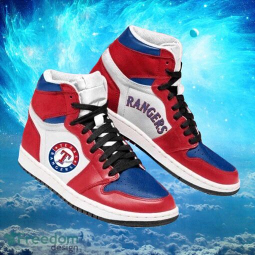 MLB Texas Rangers Custom Legendary Footwear Air Jordan Hightop Shoes Product Photo 1