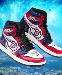 MLB Texas Rangers Custom Timeless Jordan 1 Air Jordan Hightop Shoes