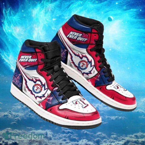 MLB Texas Rangers Custom Timeless Jordan 1 Air Jordan Hightop Shoes Product Photo 1