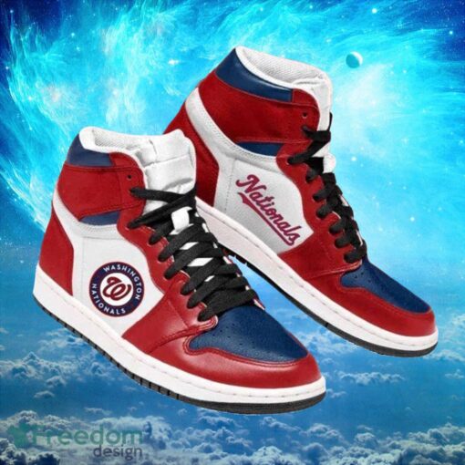 MLB Washington Nationals Custom Timeless Air Jordan Hightop Shoes Product Photo 1