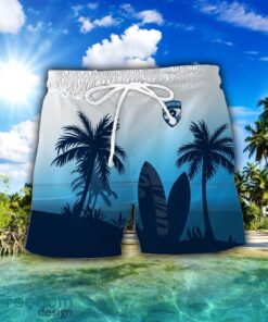 Montpellier Herault Rugby Combo Hawaiian Shirt And Shorts Surfboards Coconut Custom Name For Fans Product Photo 2