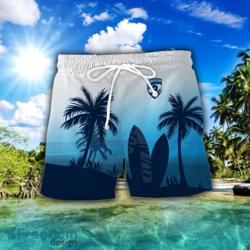 Montpellier Herault Rugby Combo Hawaiian Shirt And Shorts Surfboards Coconut Custom Name For Fans Product Photo 2