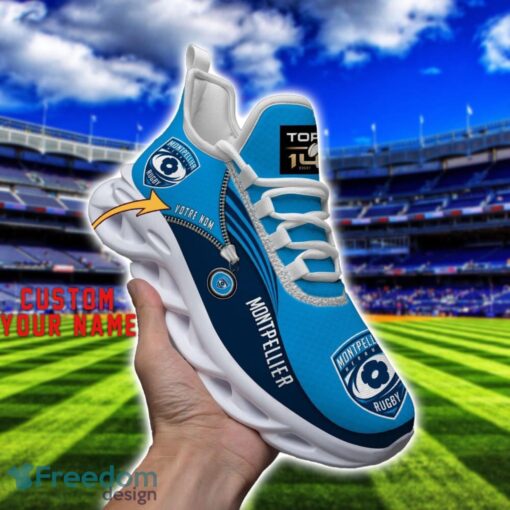 Montpellier Herault Rugby Max Soul Shoes Personalized Name Sneakers For Fans Product Photo 3