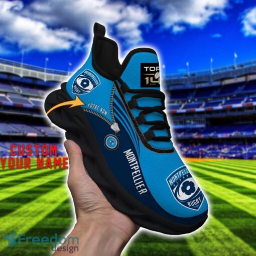 Montpellier Herault Rugby Max Soul Shoes Personalized Name Sneakers For Fans Product Photo 4