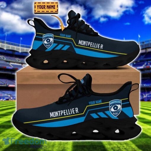 Montpellier Herault Rugby Sneakers Limited Max Soul Shoes For Men And Women Custom Name Product Photo 1