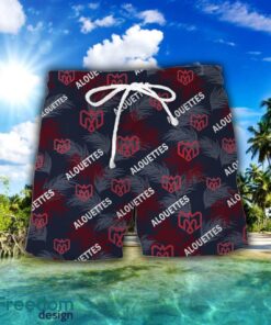 Montreal Alouettes 3D Hawaiian Shirt and Shorts Vinatge Tree Pattern Beach Shirt For Fans Product Photo 2