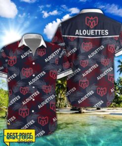 Montreal Alouettes 3D Hawaiian Shirt and Shorts Vinatge Tree Pattern Beach Shirt For Fans