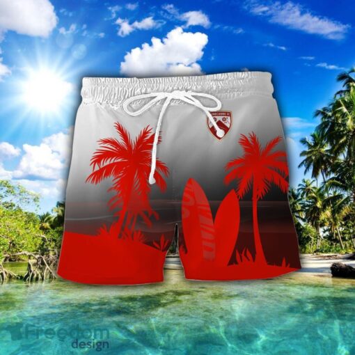 Morecambe F.C Combo Hawaiian Shirt And Shorts Surfboards Coconut Custom Name For Fans Product Photo 2