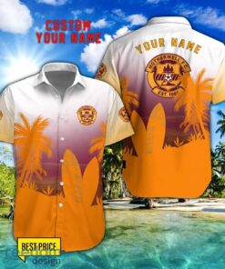 Motherwell F.C. Combo Hawaiian Shirt And Shorts Surfboards Coconut Custom Name For Fans