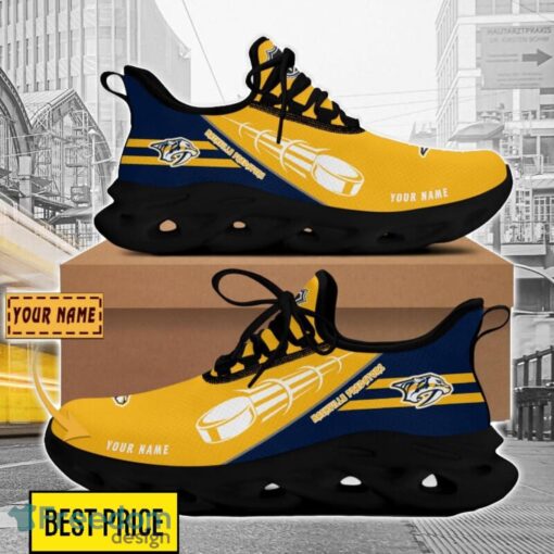 Nashville Predators Custom Name Sneakers Limited Max Soul Shoes For Men Women Product Photo 2