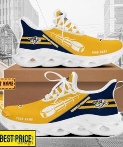 Nashville Predators Custom Name Sneakers Limited Max Soul Shoes For Men Women