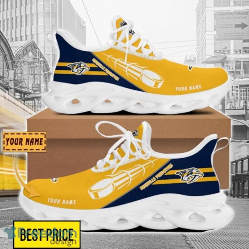 Nashville Predators Custom Name Sneakers Limited Max Soul Shoes For Men Women Product Photo 1