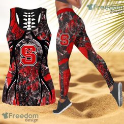 Nc State Wolfpack NCAA Personalized Combo Hollow Tanktop And Leggings Gift For Women