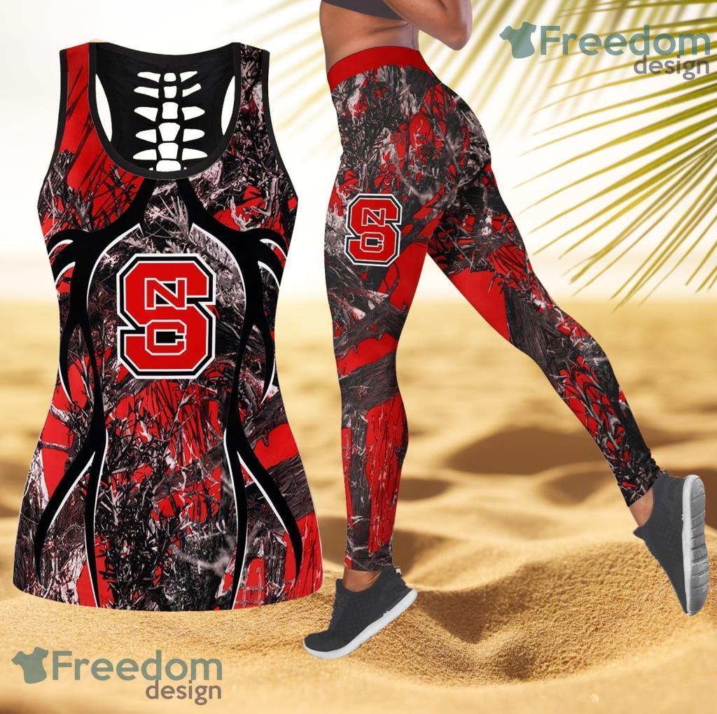 Nc State Wolfpack NCAA Personalized Combo Hollow Tanktop And Leggings Gift For Women Product Photo 1