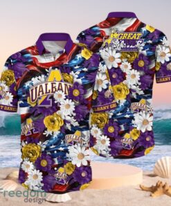 NCAA Albany Great Danes Design Logo Gift For Fan Independence Day Hawaii Shirt Full Over Print