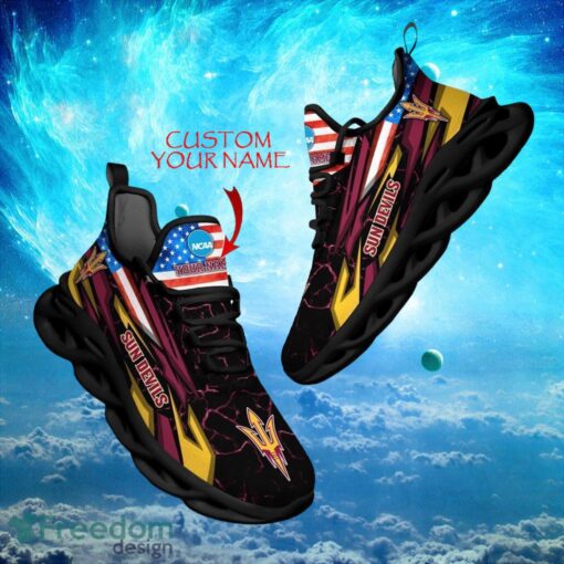 NCAA Arizona State Sun Devils Design For Fans Loves Custom Your Name Max Soul Shoes Product Photo 1