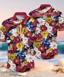 NCAA Arizona State Sun Devils Design Logo Gift For Fan Independence Day Hawaii Shirt Full Over Print