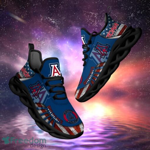 NCAA Arizona Wildcats Design Logo & America Flag Gift For Fans Max Shoes Product Photo 1