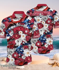 NCAA Arkansas Razorbacks Design Logo Gift For Fan Independence Day Hawaii Shirt Full Over Print