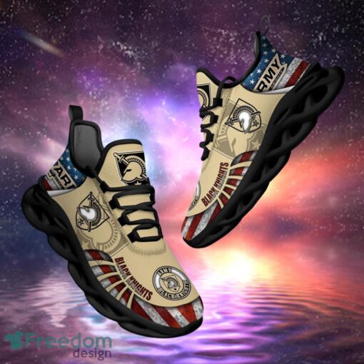 NCAA Army Black Knights Design Logo & America Flag Gift For Fans Max Shoes Product Photo 1