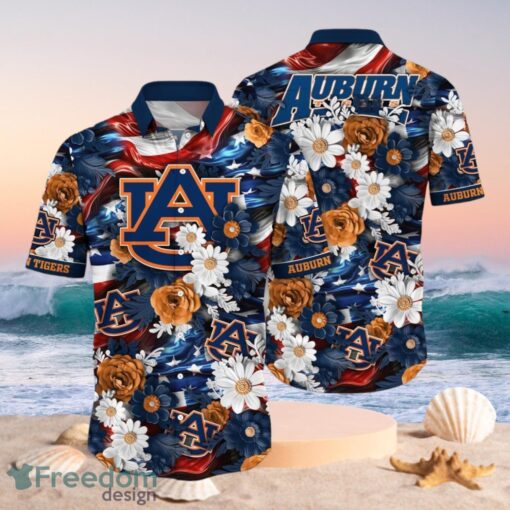 NCAA Auburn Tigers Design Logo Gift For Fan Independence Day Hawaii Shirt Full Over Print Product Photo 1