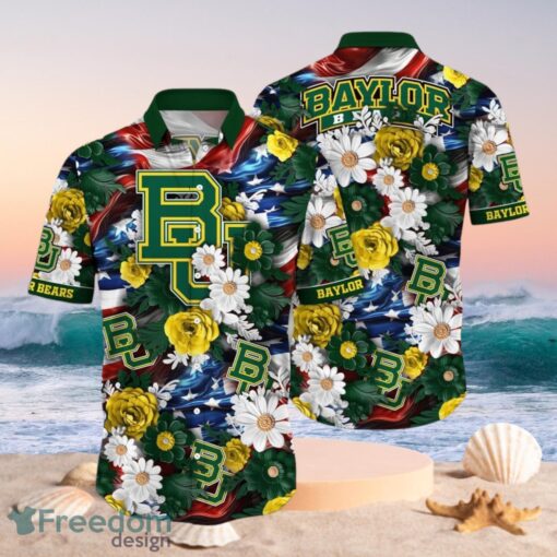 NCAA Baylor Bears Design Logo Gift For Fan Independence Day Hawaii Shirt Full Over Print Product Photo 1