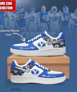 NCAA BYU Cougars Air Force Sneakers AF1 Personalized Name Special Gift