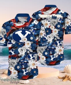 NCAA BYU Cougars Design Logo Gift For Fan Independence Day Hawaii Shirt Full Over Print