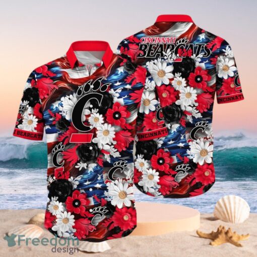 NCAA Cincinnati Bearcats Design Logo Gift For Fan Independence Day Hawaii Shirt Full Over Print Product Photo 1