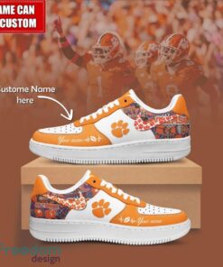 NCAA Clemson Tigers Air Force Sneakers AF1 Personalized Name Special Gift